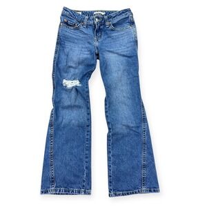 Levi's Big E Bootcut Jeans Women's 28x30 Medium Wash Big E Flare Distressed